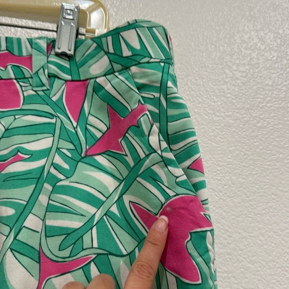 Loudmouth Sharks Tropical Leaf Print Golf Shorts Size 38 Flat front - Picture 9 of 9